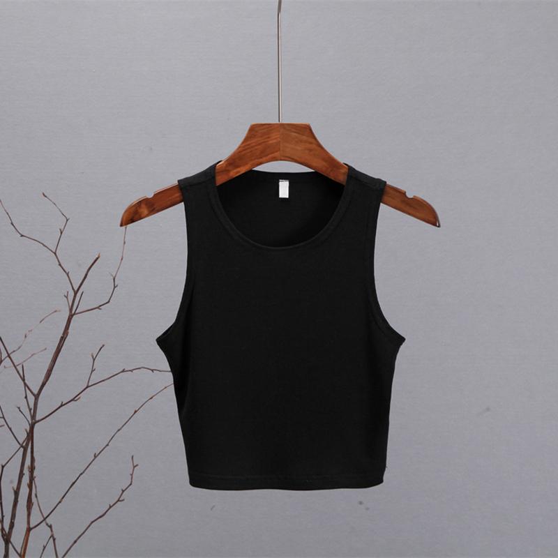 Hirsionsan Summer Solid Short O Neck Knitted Tank Women Casual Skinny Camis Vest Female Sleeveless Shoulderoff Sexy Tops