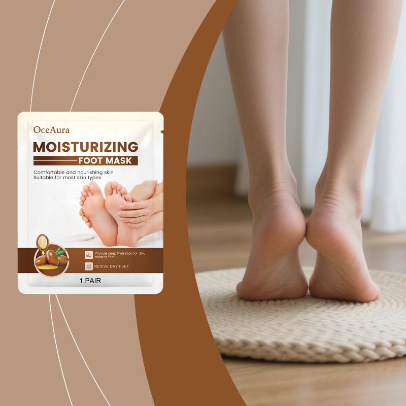 Oceaura Remove Aged Cuticle Calluses Foot Mask Nourish Smooth Soft Feet Skin Soothe Dry Rough Cracked Moisturizing Foot Mask