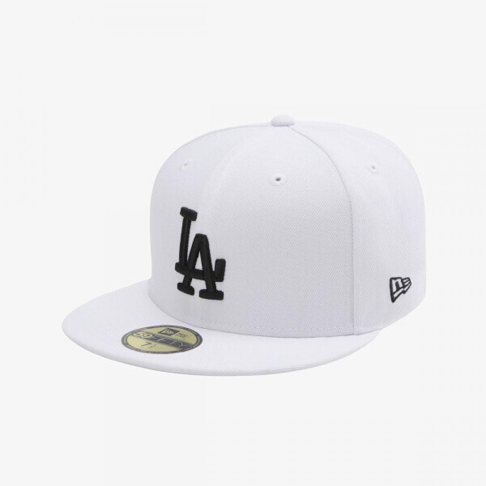 

New Era Mlb La Dodgers Basic Fitted Cap Optic White 15131700 white/818