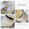 Embroidered letter baseball cap men's four seasons deep top wide brim sunshade cap women's face small casual versatile sun hat