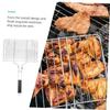 Non Stick BBQ Mesh Stainless Steel Barbecue Tool New Barbecue Net Plate  Picnic