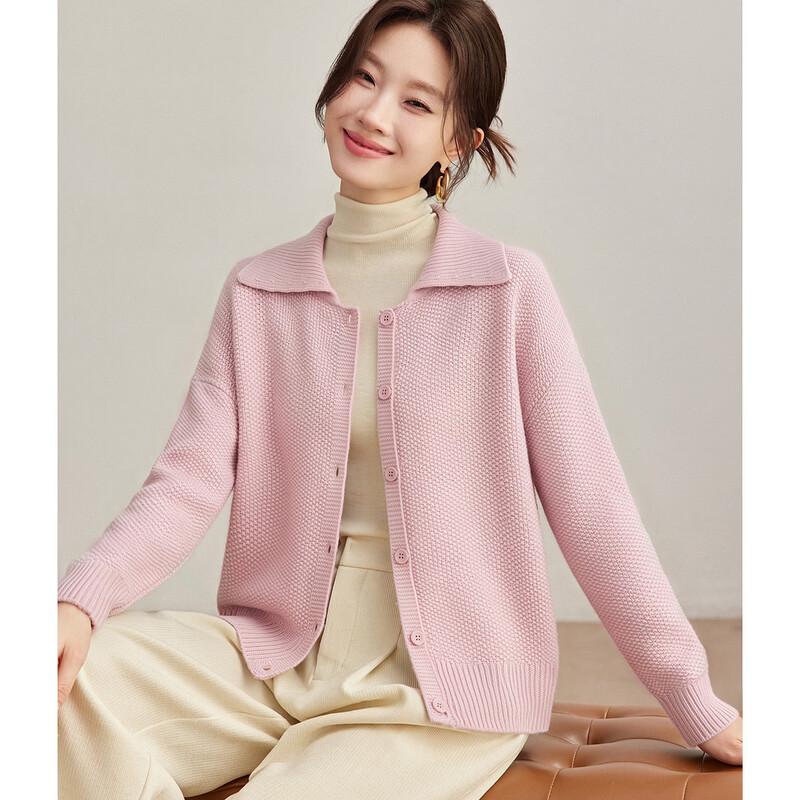 Luxury 100% Wool Cropped Knit Cardigan