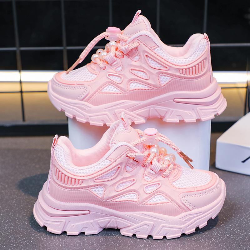 Pantofi fete primăvară și toamnă 2025 noi uni talpă moale suprafață piele respirabili pantofi simpli fete versatili anti-alunecare pantofi de bord pentru copii