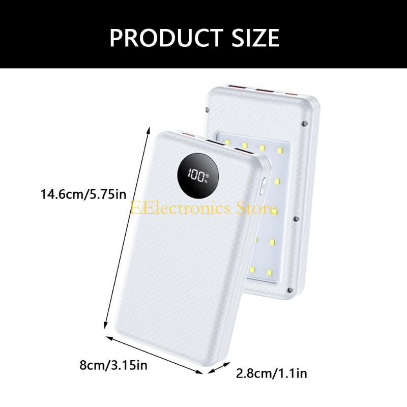 B03C 6x18650 Etui na Baterie Do Urządzeń Mobilnych PD22.5W/15w Ładowanie Bezprzewodowe