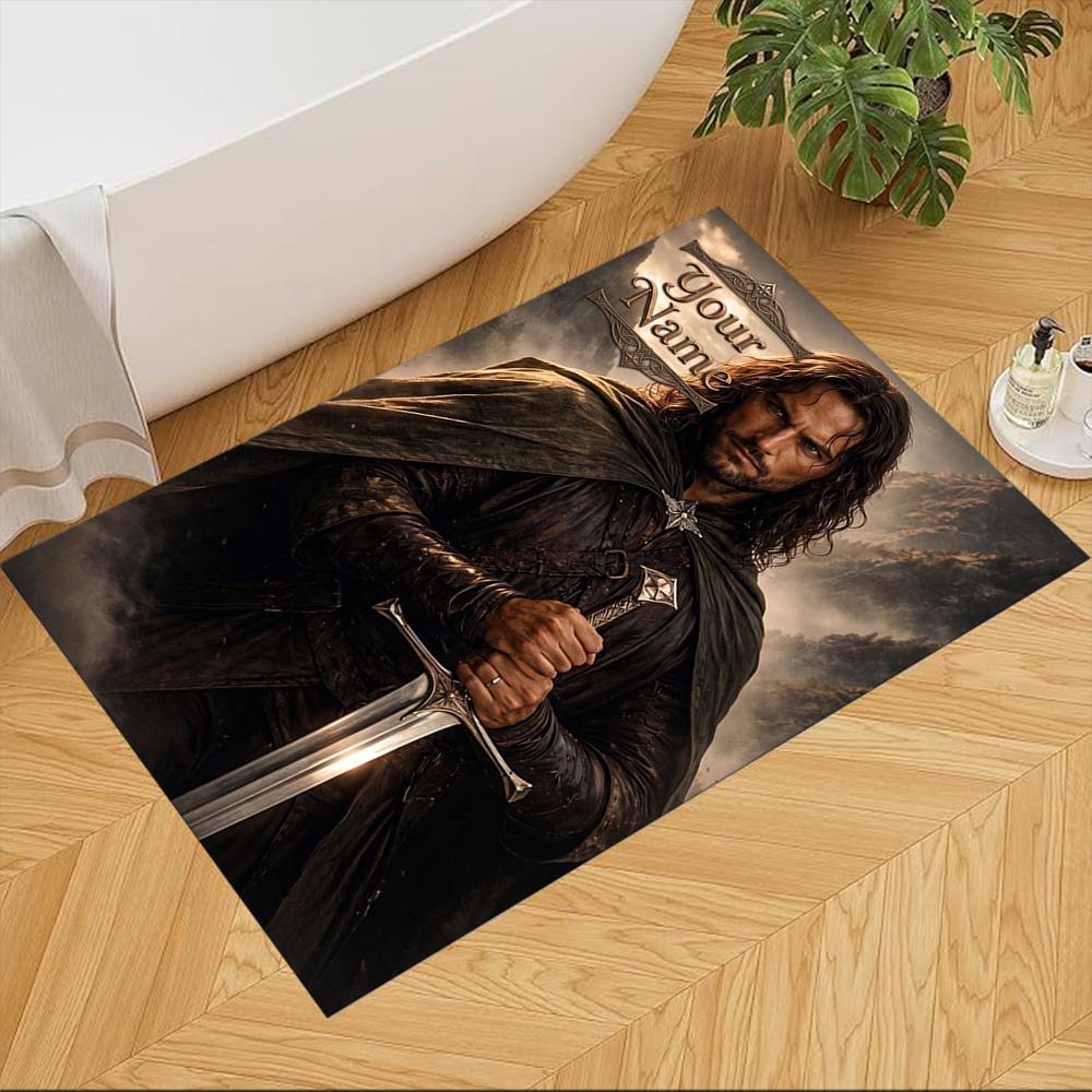 Lord Rings Customize Your Name Carpet Suitable for Decorate Room Bedrooms Living Rooms Dormitory Anti-slip Rug Office Home Decor