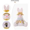 Easter LED Light Rabbit Doll Spring Easter Decorations for Car Rabbit Ornaments Kid Gift 2024 Holiday Party