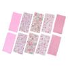 Flower Printing Handkerchief 10PCS Pocket Hankie Towel Sweat Wiping Cloth Kerchief for Adult Unisex Gifts Packing Cloth