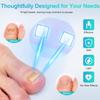Quick-dry Crescent Nail Lamp: Anti-Black Hand, Dual Light Source, Telescopic, U-shaped Phototherapy.