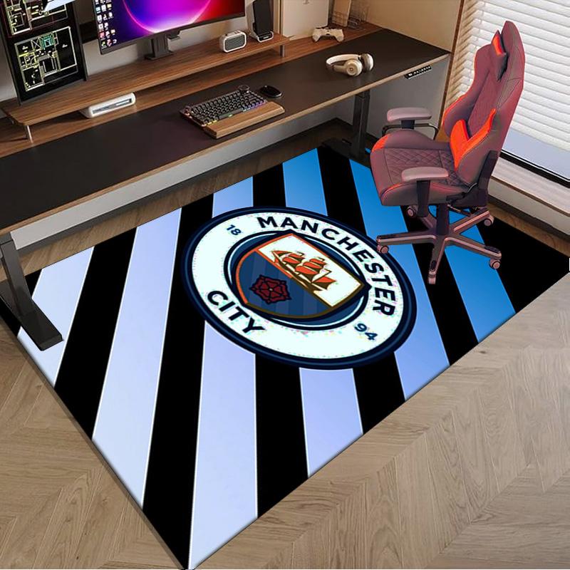 City Football Club Printed Area Rug for Office, Chair Rug, Decorative Carpet Floor Mat, Large Size Fan gifts Christmas gifts