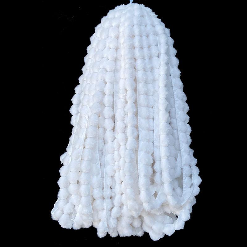 5/10M Faux Rabbit Fur Hairball Ribbon For Handmade DIY Sewing Tops Stage Costume Fluffy Trim Breathable Cuff Plush Strip