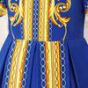 Children's Long-Sleeve Printed Princess Dress for Festivals and Parties