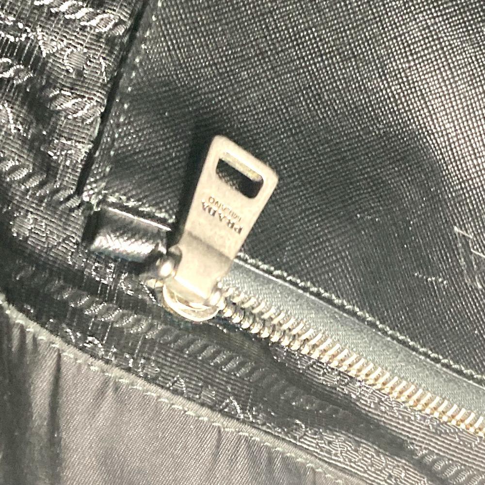 Prada Logo lebky Taška přes rameno Nákupní taška Nylon / Kůže Černá