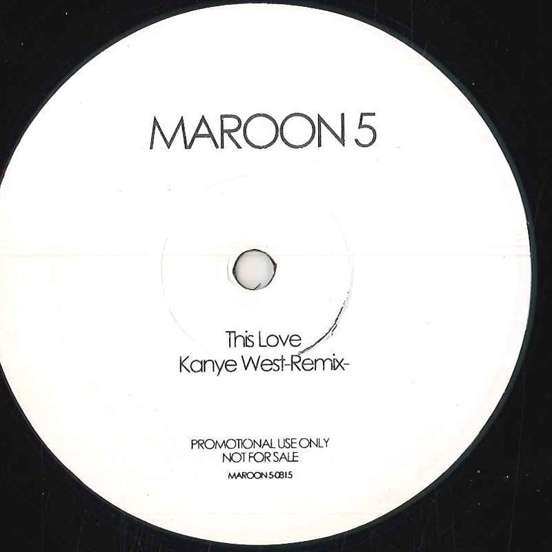 

12inch Record MAROON 5 - This Love (Kanye West Remix) MAROON50815 NOT ON LABEL Non Japan Pop Used
