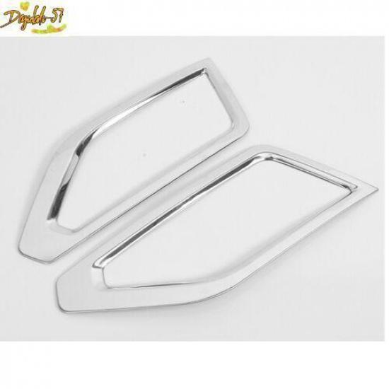 Chrome Front Fog Light Frame Cover Trim For Volkswagen Atlas Stainless 2018-