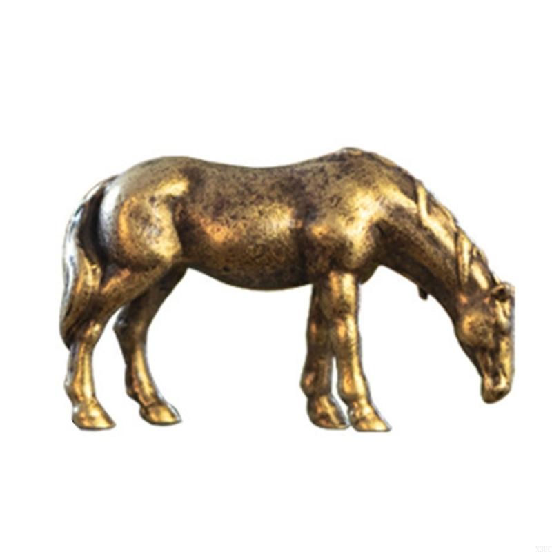 

Alloy Horse Statue Miniature Decoration Garden Sculpture For Indoor Use X3UC
