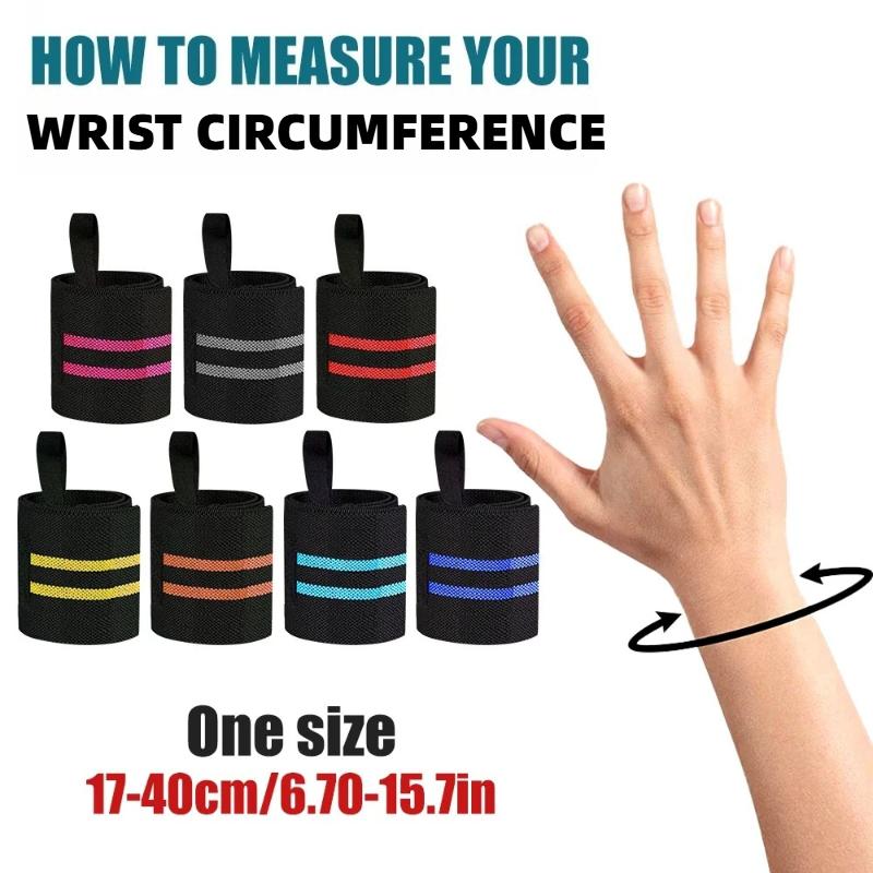 Adjustable Compression Wrist Straps Elastic Wristband Fixers  Powerlifting Bandages Weightlifting Wristbands Fitness Bandage