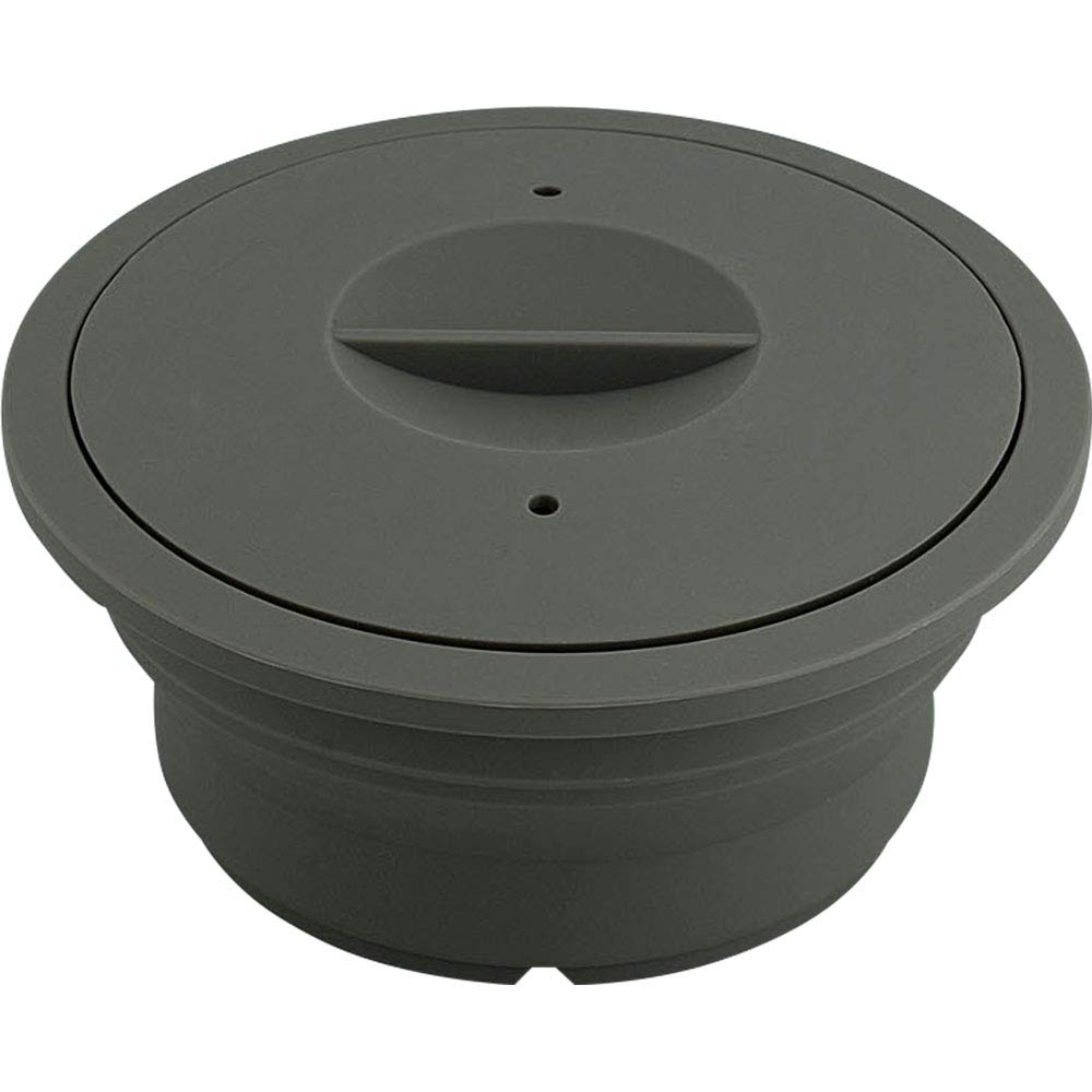 Wahei Freiz Microwave Silicone Steamer, Pot Type, Black, for Steaming, Stewing, Noodles, Cake Making, Oven Compatible, Heat Resistant up to 200°C, Rec