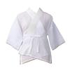 [hga263] Made In Japan Crepe Underwear, Winter Use, Chirimen Fabric, Half-Collar, Bachi-Collar, with Tie, White [Kimono Biyori] (LL)
