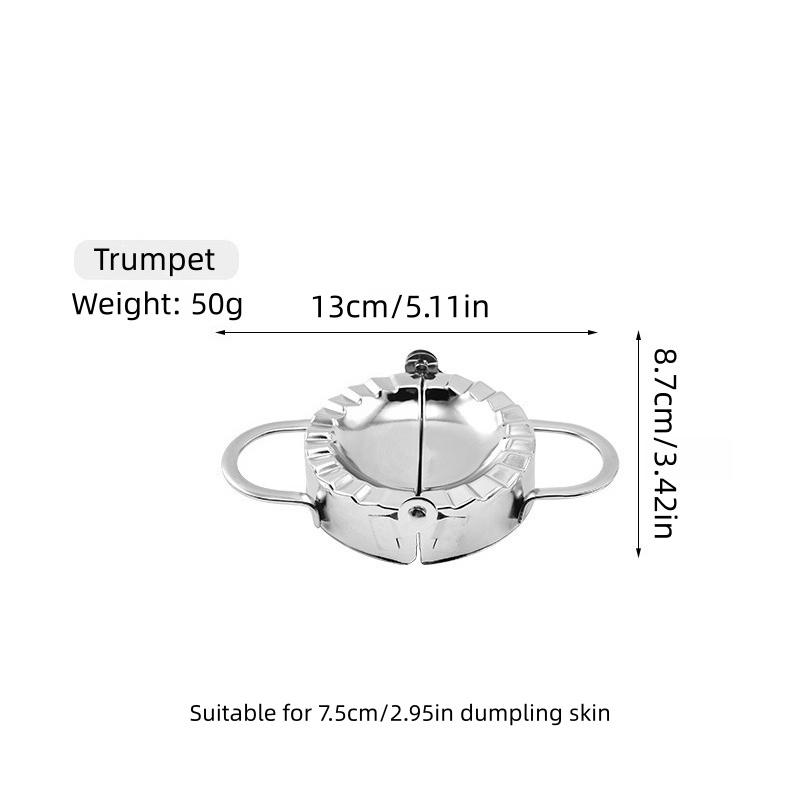 Kitchen Dumpling Making Gadgets, Simple Style, Easy To Clean, Daily Silver Size