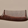 Pente de Cabelo de Ébano Natural de Dupla Face