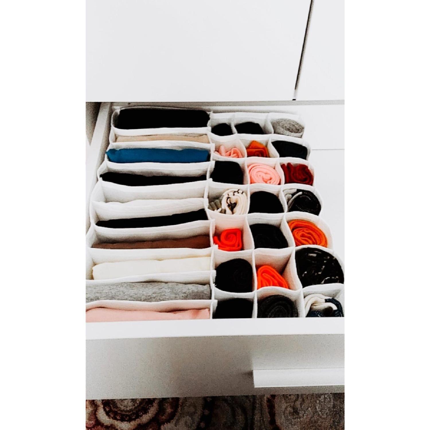 

Органайзер для шкафа и ящика с сотами и карманами, 31 отделение белый