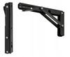 2X Foldable Table Top Shelf Support Heavy Duty Angle Bracket 300mm Black Tmy
