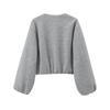 Women's Casual Fashion Loose Solid Color Long-sleeved Jacket Tops