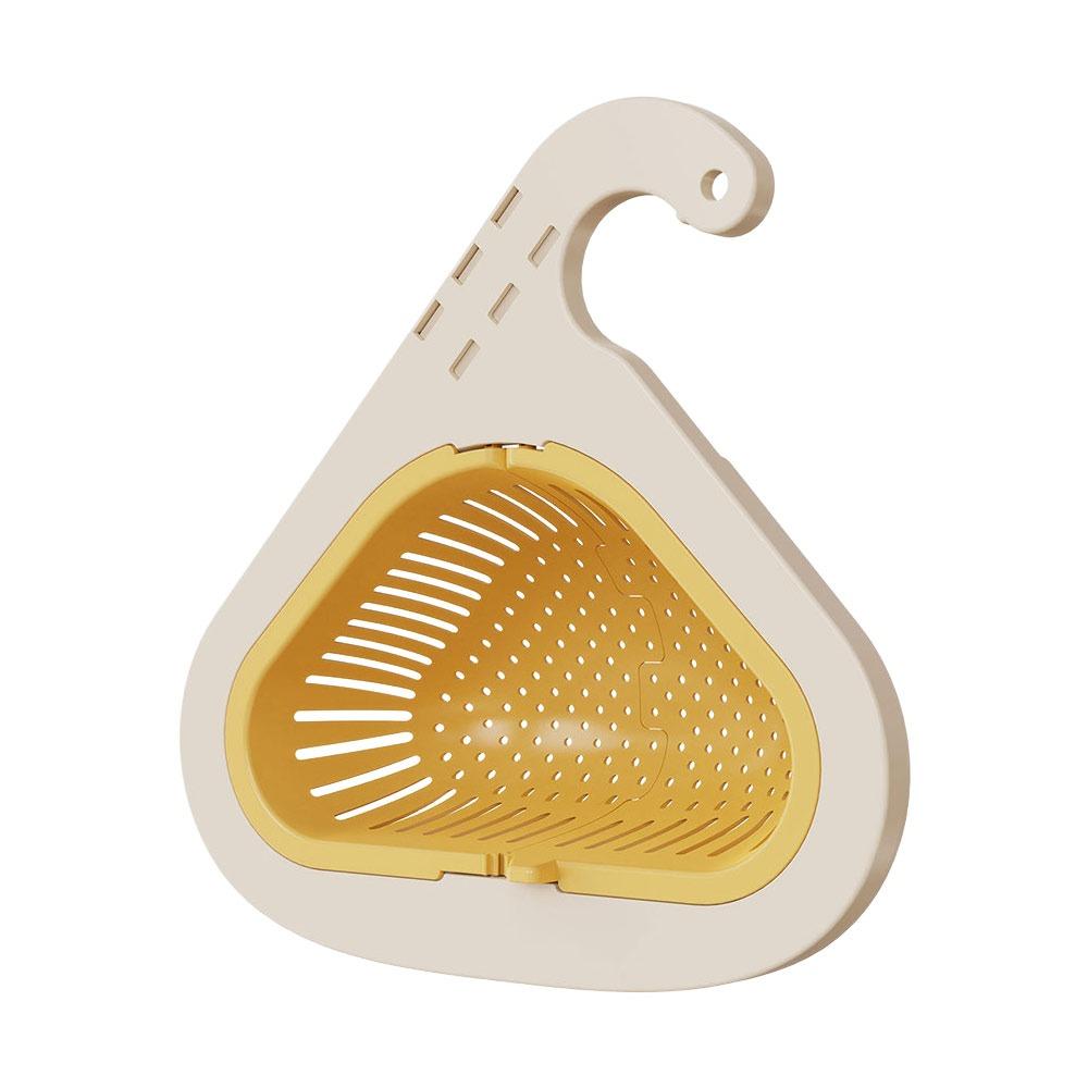 

Separate Anti-leak Sink Hanging Drain Basket Press Dumping Waste Sink Storage Rack жовтий