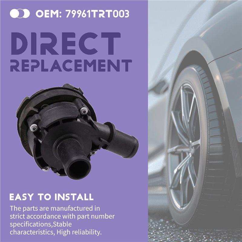 Water Pump Auxiliary 79961-TRT-003 79961TRT003 For Honda Clarity Accord CR-V 2017-- Coolant Replacement Part