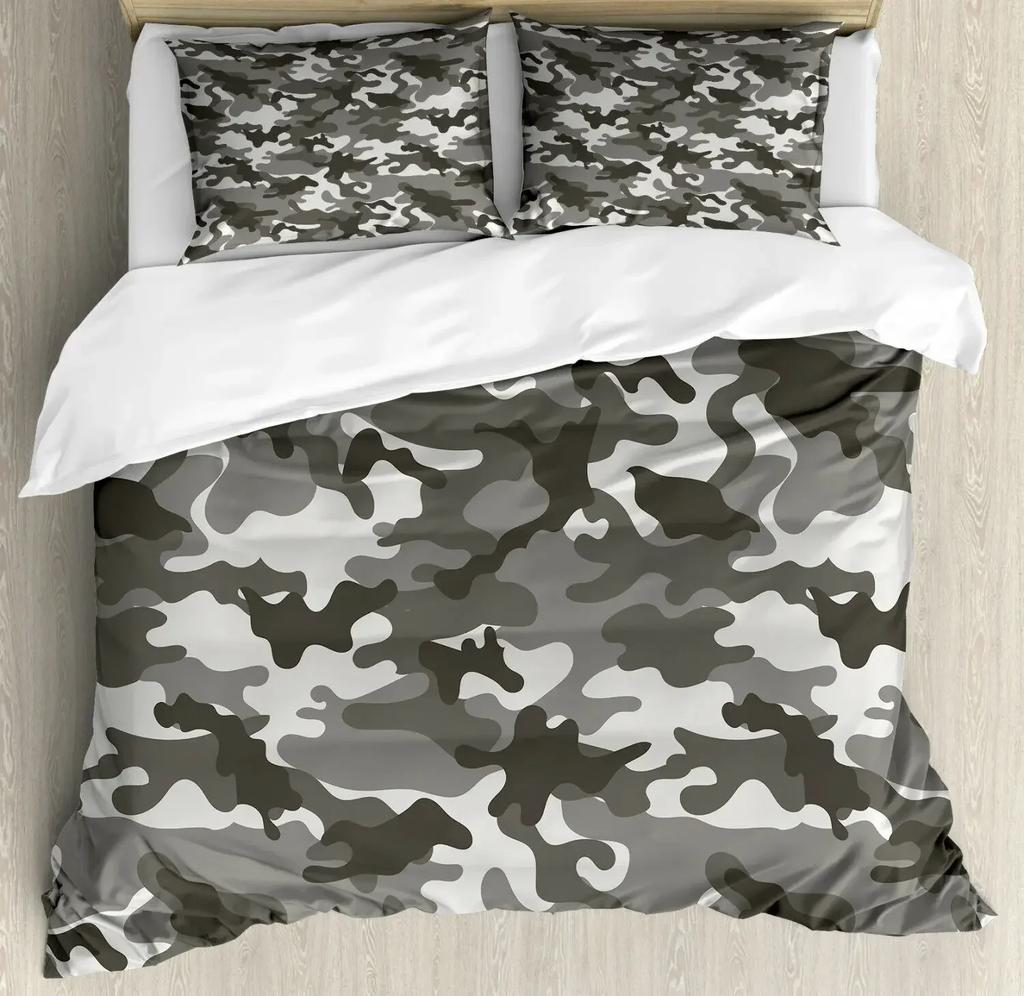 Camouflage Concept Concealment Artifice Hide Force Uniform Comfortable Duvet Quilt Cover Pillowcase Bedding Set  Home Textile
