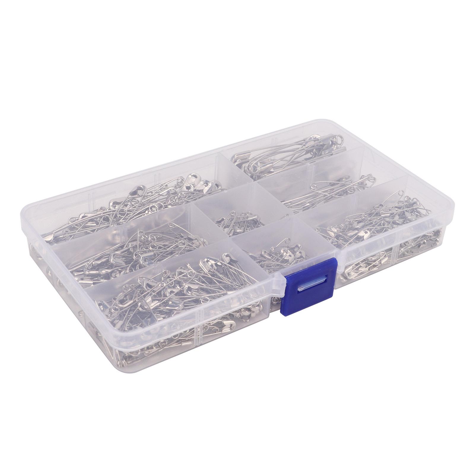 

460 шт. Английские булавки 7 размеров, безопасные для железа, многофункциональные, прочные, многоразовые, ассорти для шитья