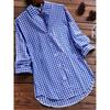 Available Now: Retro Plaid Long Sleeve Lapel Shirt