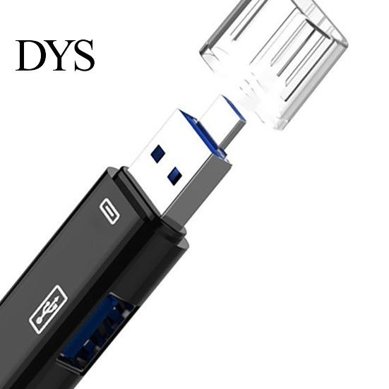 TF Card Reader Plug Play High Speed 5-In-1 USB 3.0 Type-C for Computer Micro