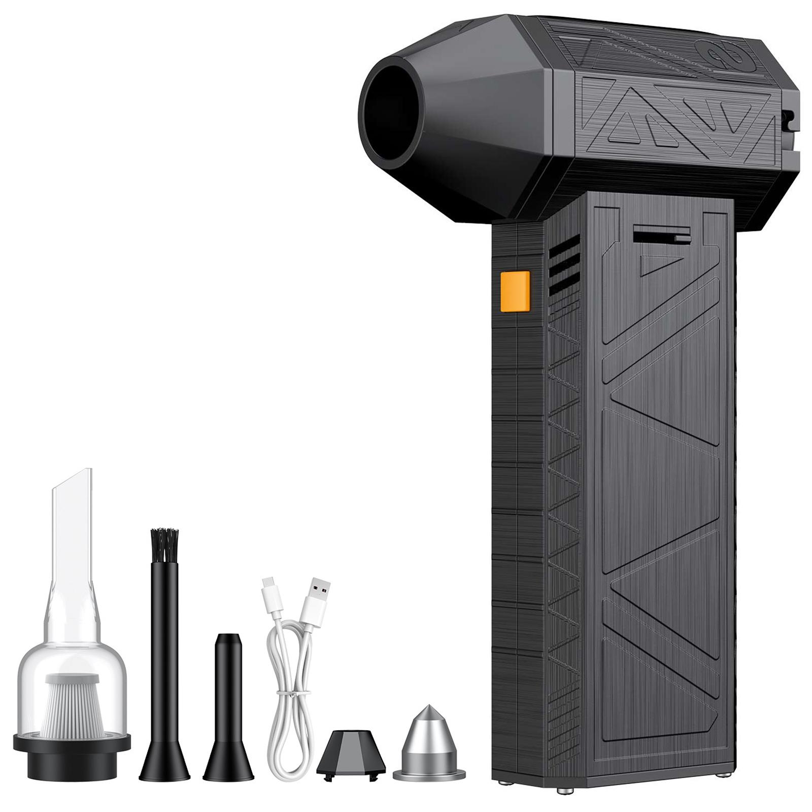 

Violent turbo fan hair dryer dust removal snow blowing 130,000 rpm brushless black 6000 mAh 6000ma чёрный