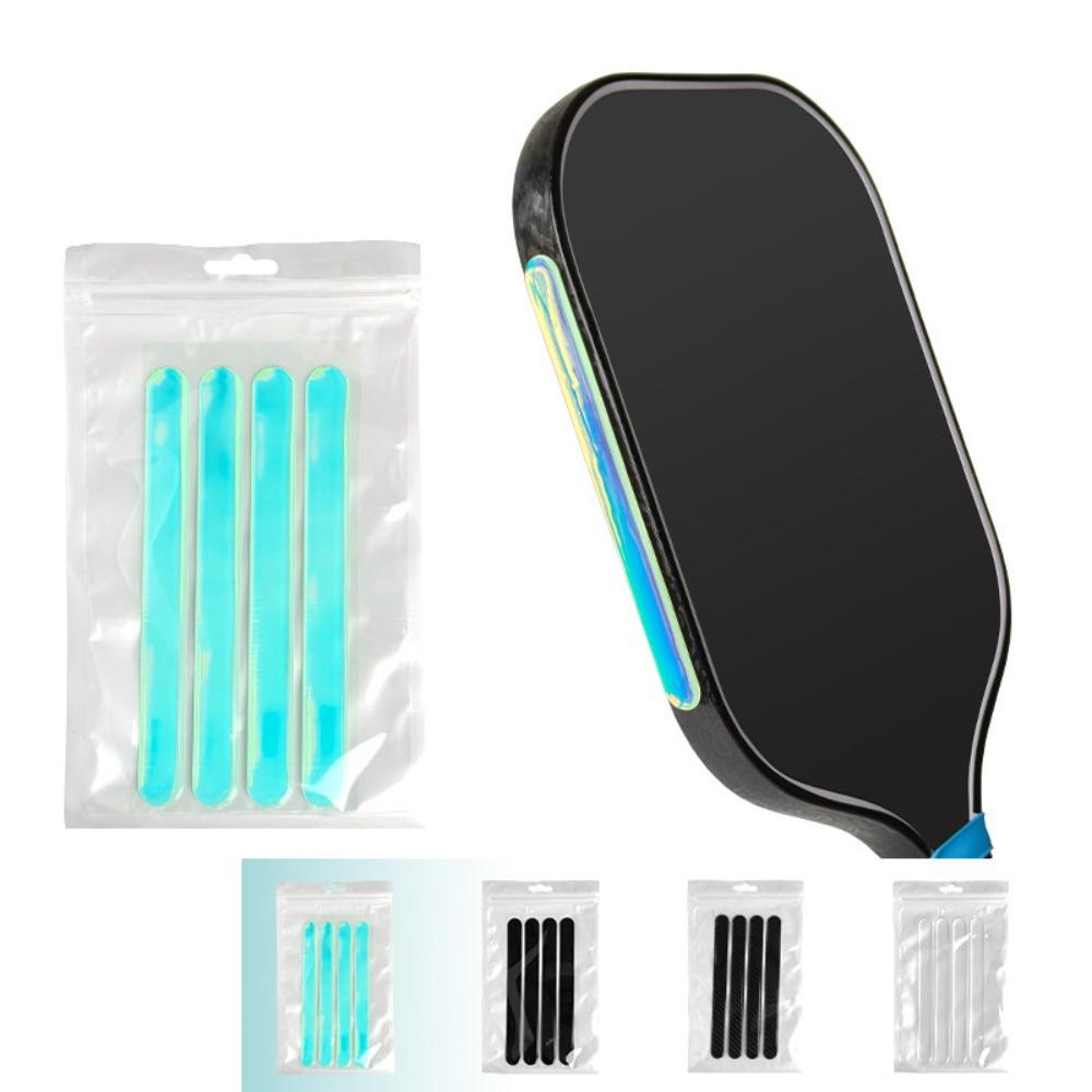 4Pcs Wear-Resistant Pickleball Paddle Weight Tape Increase Strength Enhance Rotation Paddle Protector Colorful Shock Absorption