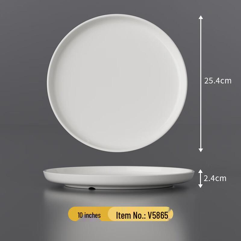 SHALL Melamine Round Dinner Plates