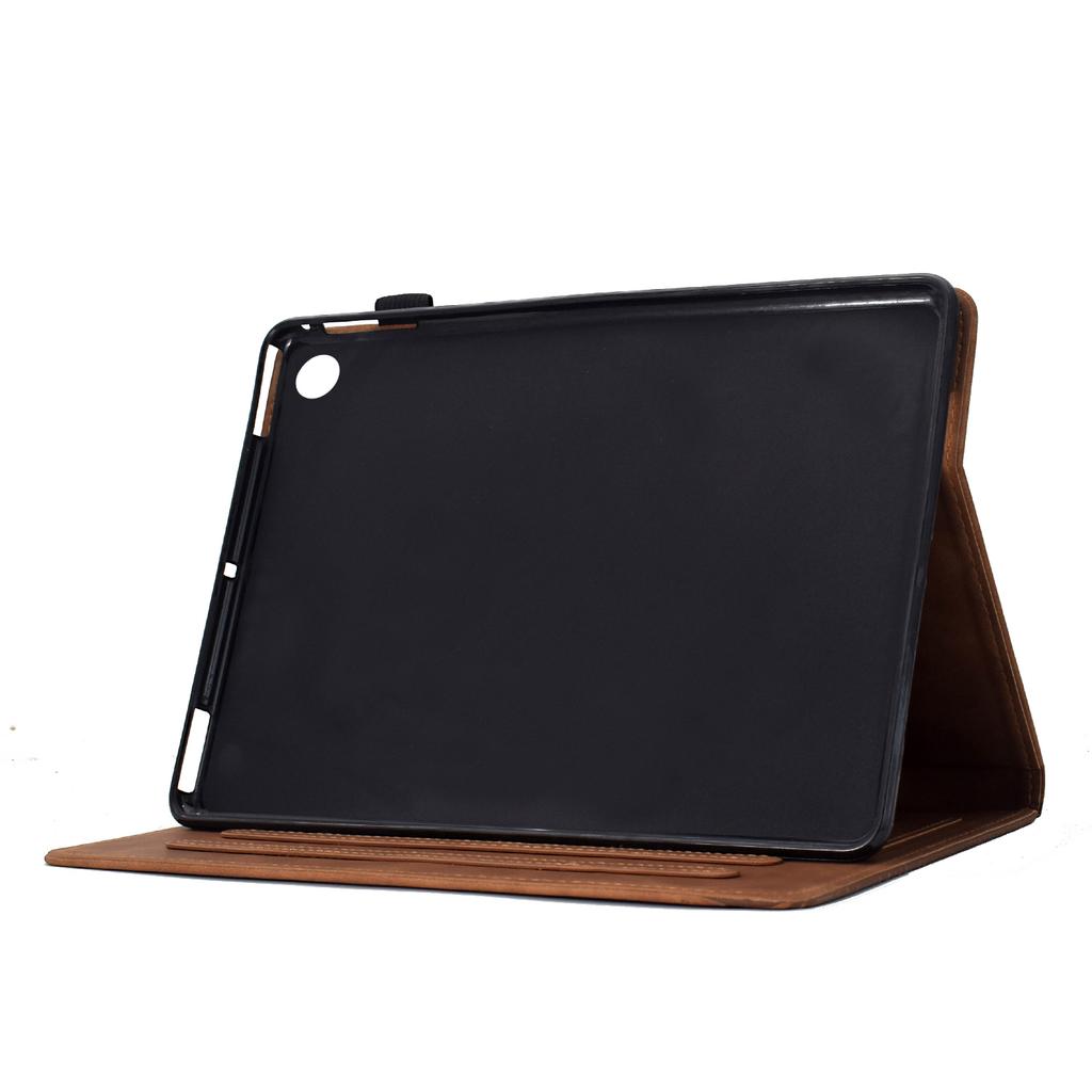 For Lenovo Tab M10 (Gen 3) Case Cats Imprinted PU Leather Card Slots Tablet Cover