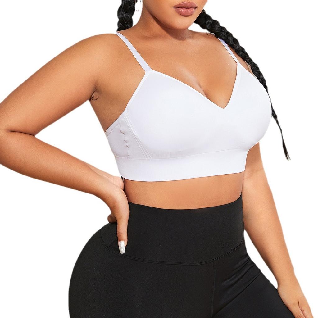 Europäischer und amerikanischer bequemer bügelloser Übergrößen-Yoga-Push-up-BH für große Brüste