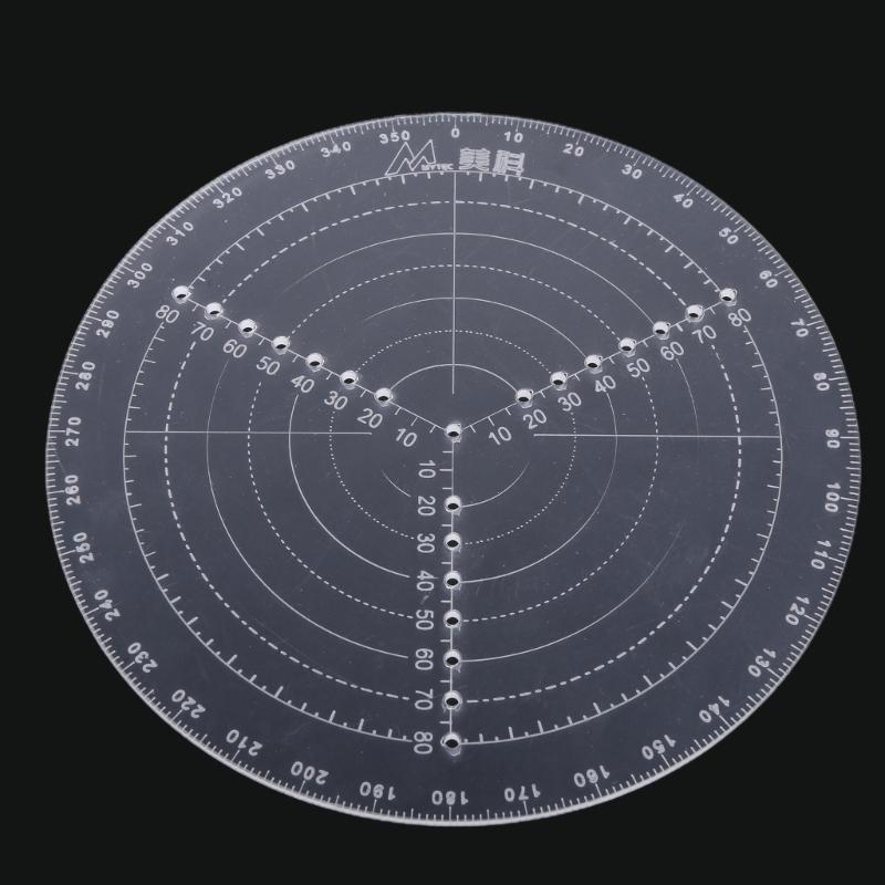 Woodturning Round Center Finder Woodworking Compass Circles Drawing Tool Acrylic Accurate Scale Centering Ruler 20/30CM