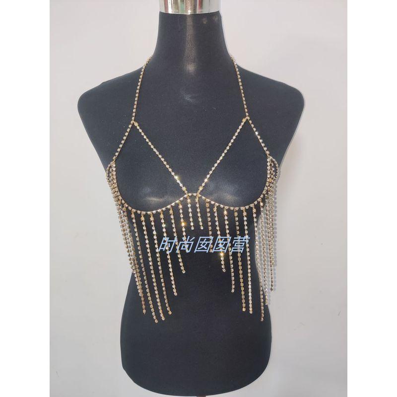 

Fashion N2211 Alloy Stage Performance Body Chains Chest Chain Gold 2 S