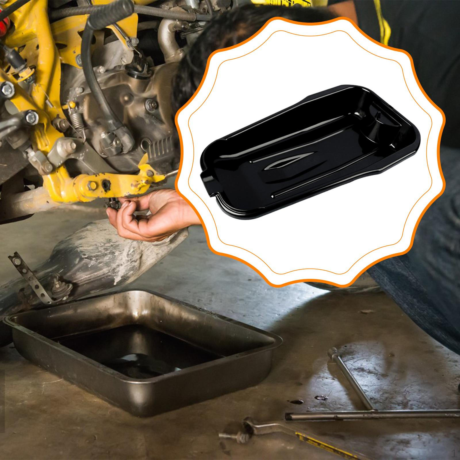 

Oil Drain Pan Anti 2.5L Versatile Car Maintenance Tool Drip Catcher for Garage Repair Shop Home