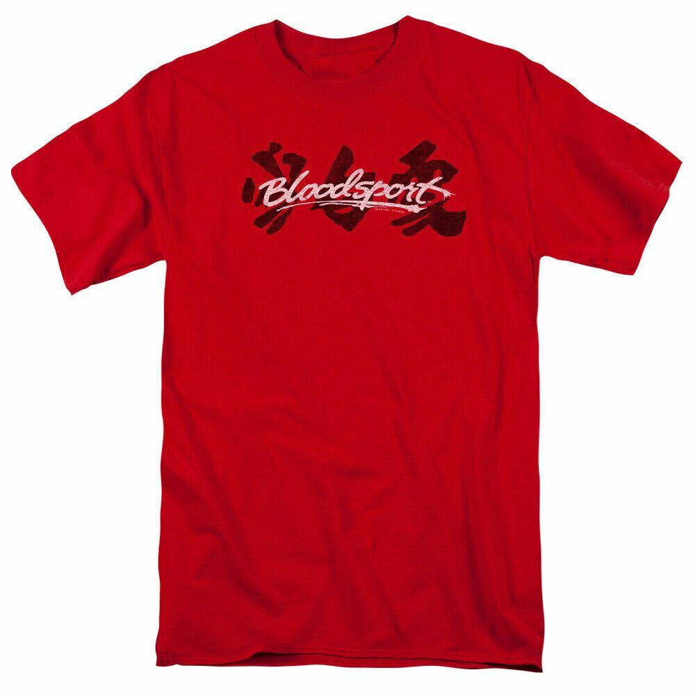 26 Bloodsport Kanji T Shirt Mens Licensed Classic Movie Tee Red Unisex T-Shirt L