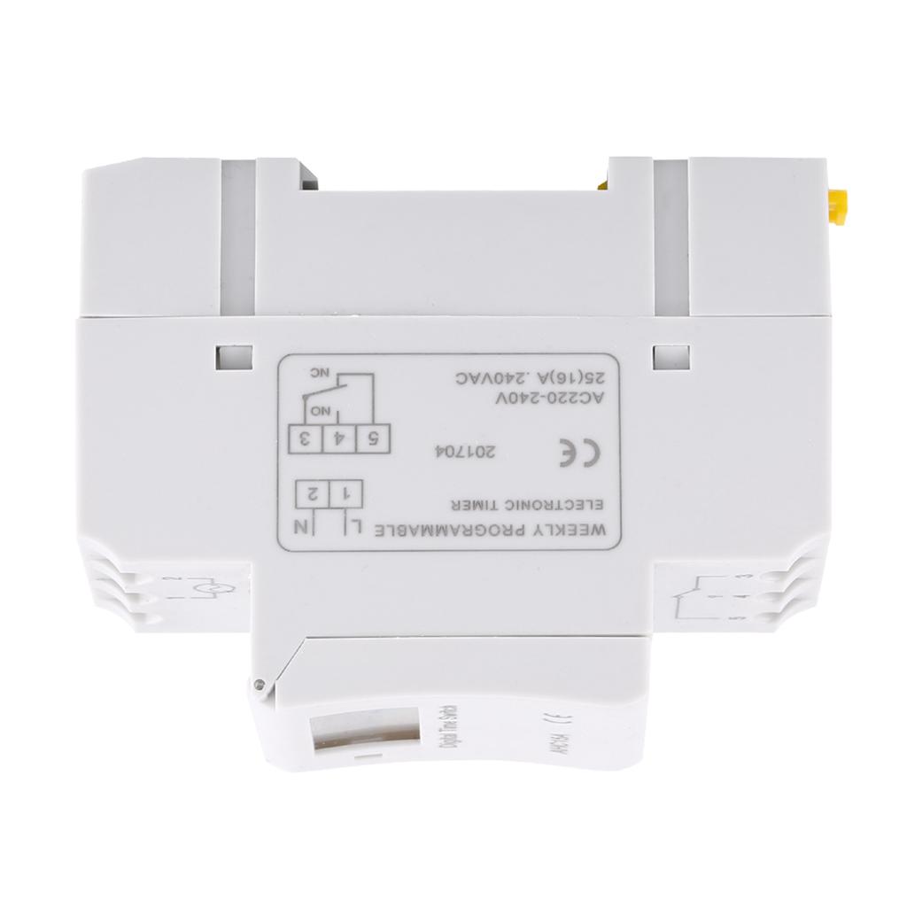 LCD Display Weekly Programmable Electronic Relay Time 16 ON and OFF Timer(AC220V)