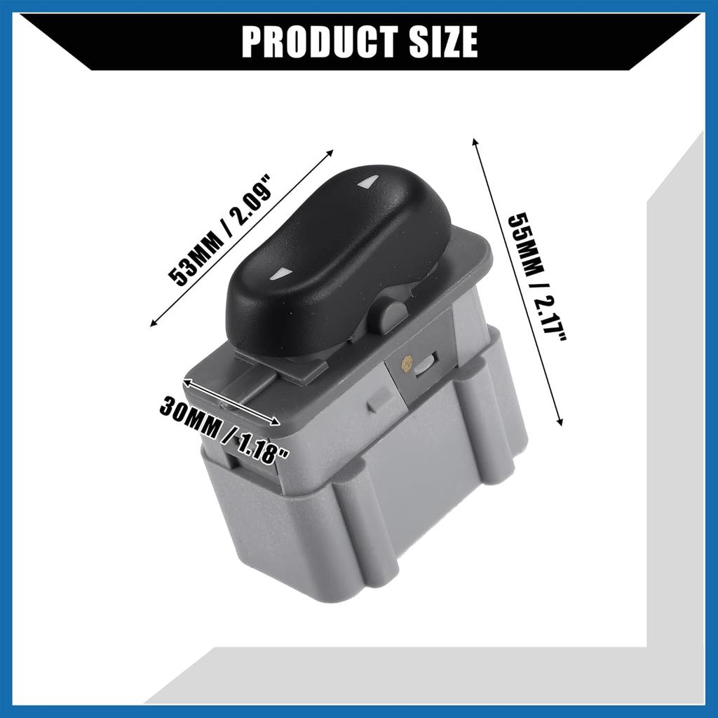 No.F65Z14529AAA Car Power Window Switch for Ford Expedition F-150 F-250 / Right Passenger Side/Window Control Switch Buttons/Durable / 1 Pcs Item