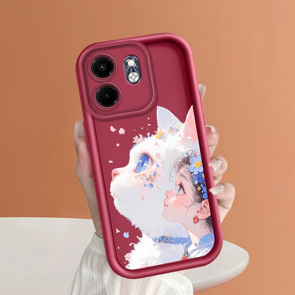 Soft Silicone Phone Casing Full Cover Camera Shockproof Protection Case for Huawei Honor Infinix Tecno iPhone Motorola Google