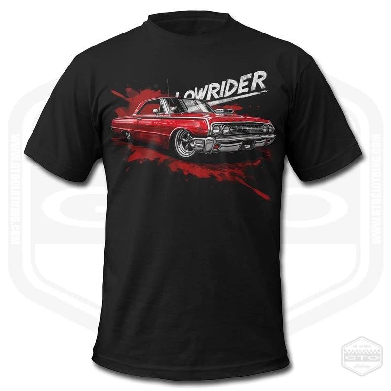 Lowrider Red 4 Graphic T-Shirt Men Lowrider Fan Art Gift For Men XXXXL