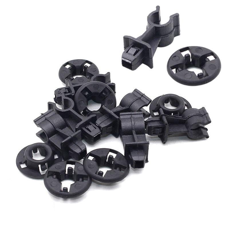 10 Set Retainer For Nissan Qashqai Dualis J10 Navara D40 Pathfinder R51 Bonnet Hood Support Prod Rod Clamp Clip Holder