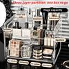 2026 Transparent Acrylic Storage Box,  Design Large-Capacity Organizer, Vanity Perfume and Skincare Product Shelf,  Makeup Brush Storage Organizer,