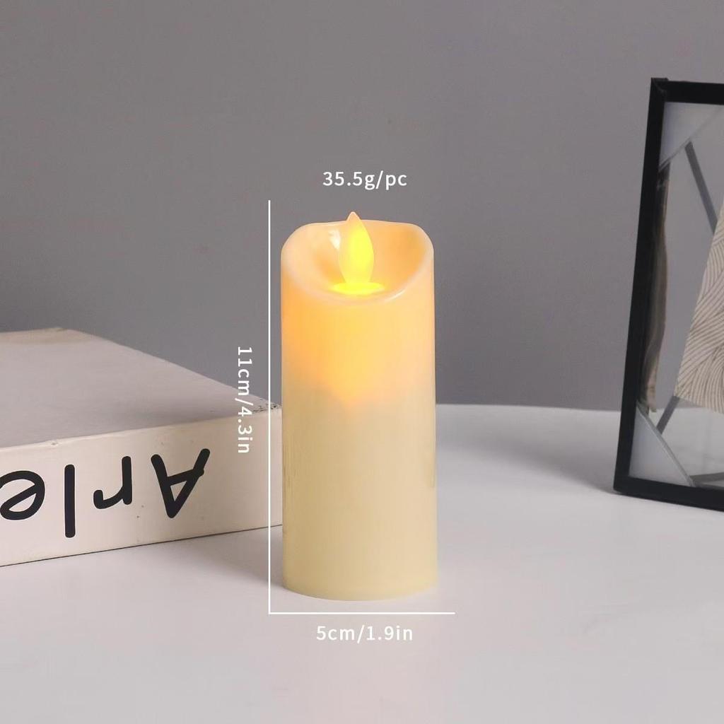 LED Swing Flame Candle: Slanted Mouth Design for Weddings, Cafes, Clubs, and Decor