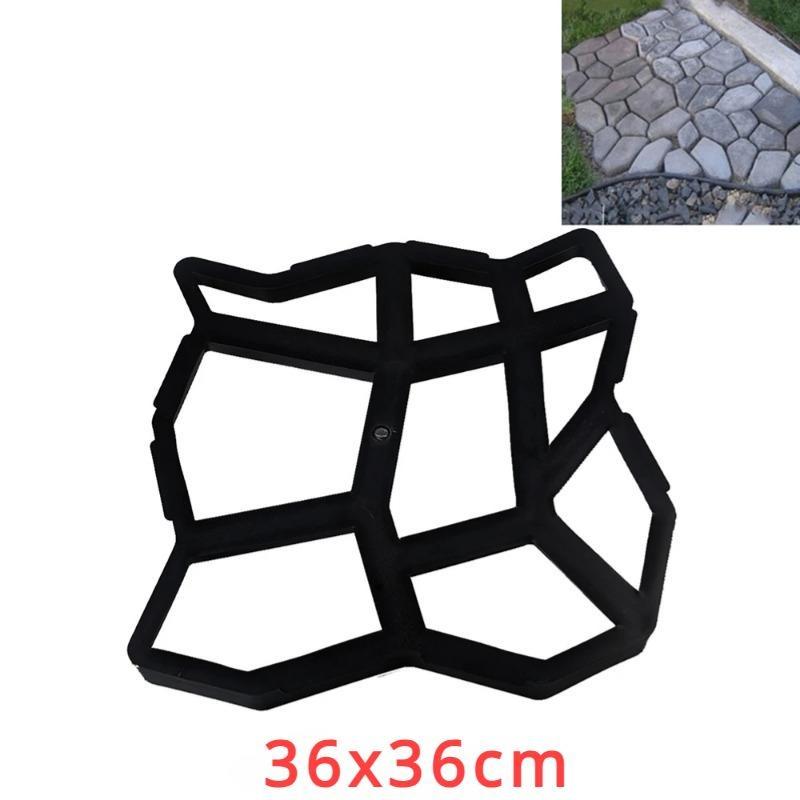 DIY Caminho Maker Moldes de Pavimentação Pedra Tijolo Concreto Molde Concreto Cimento Caminhada Jardim Caminho Pavimentação Pavimentação Pavimentação Pátio Moldes Reutilizáveis Paviment